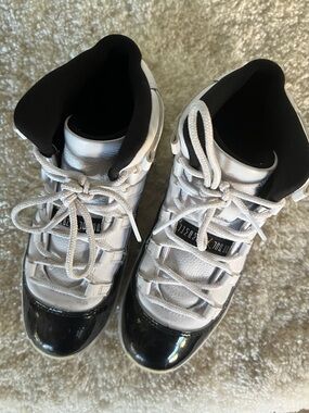 Champion Black and White High-Top Sneaker (Interior View)